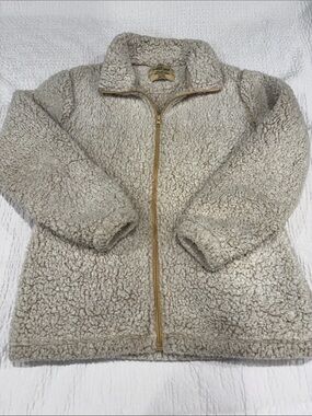 Jackson Hole Cozy Sherpa Zip-Up Jacket in Creamy Beige
Size M